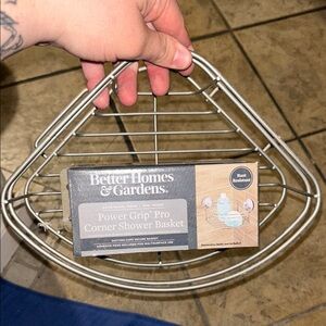 Better Homes And Gardens Silver Corner Shower Basket